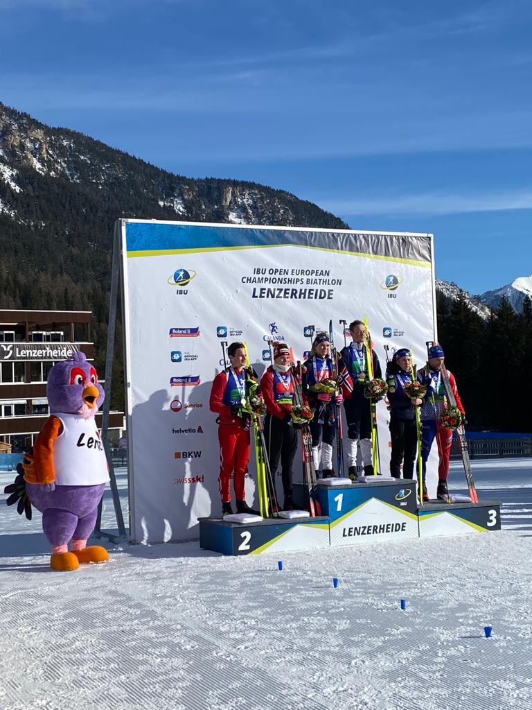 IBU Open European Championships Lenzerheide / Grosses ! in der Single Mixed Staffel