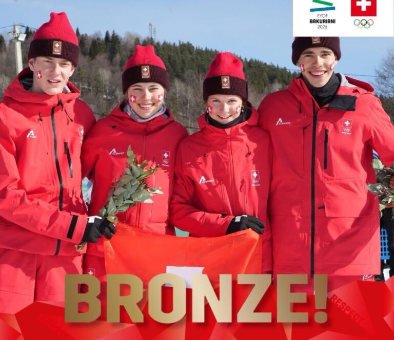 Staffel-Bronze für Nina Cantieni, Lina Bundi und Jon Arvid Flury