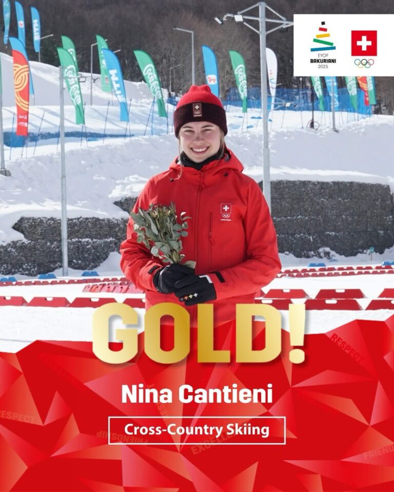 Nina Cantieni doppelt mit der Goldmedaille im Sprint nach