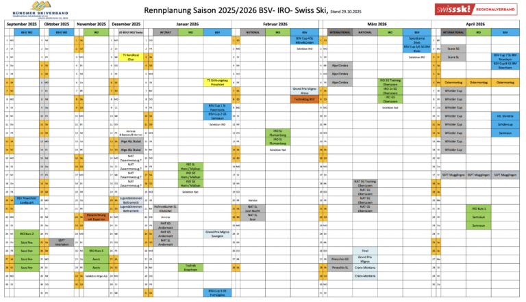 Die Rennkalender für die kommende Saison sind online 👍🥳💪🍀